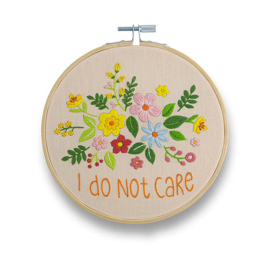 I Do Not Care Embroidery Kit - Funatic