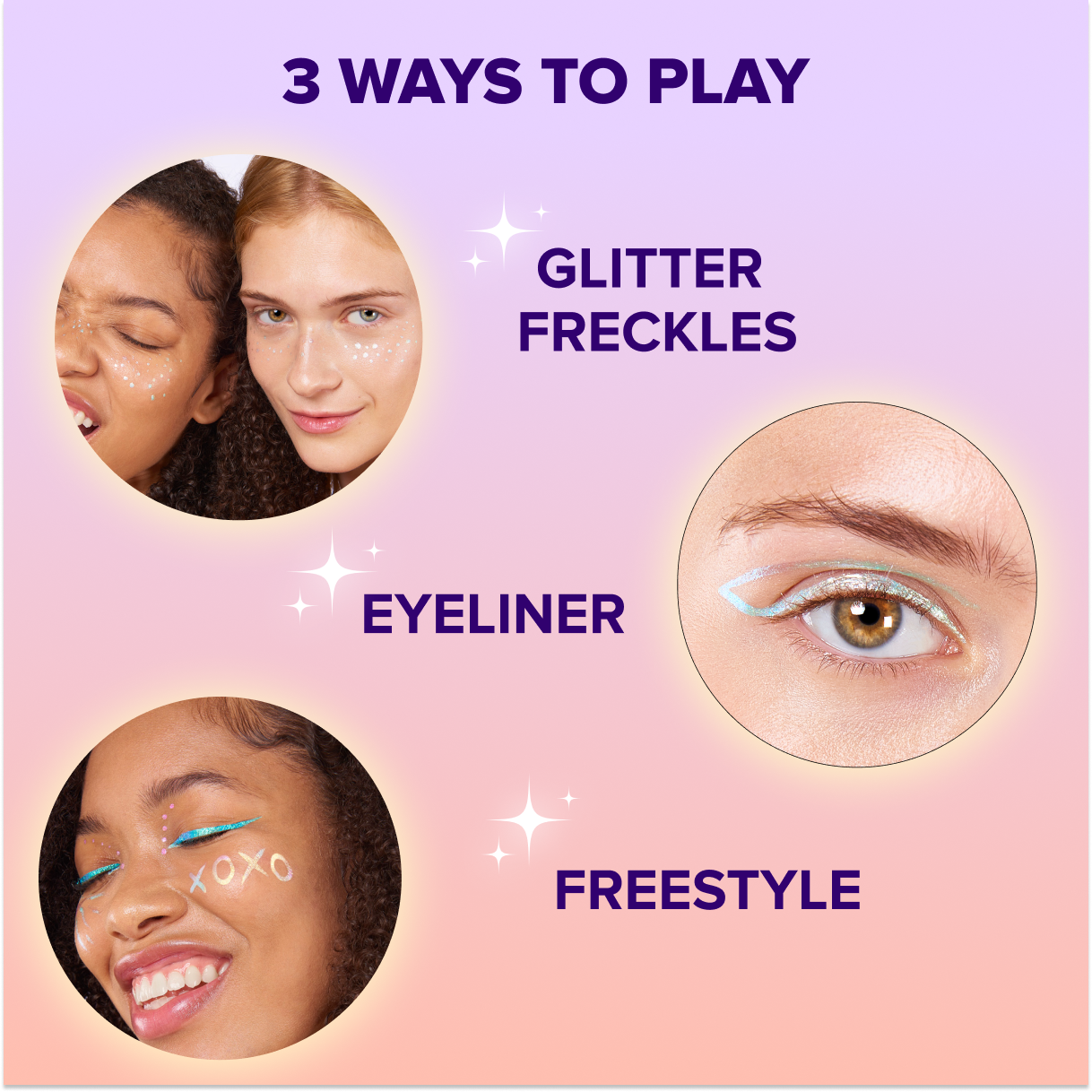 KiraKira | MOOD-Pink | Glitter Freckles | Glitter Eyeliner - Unicorn Snot