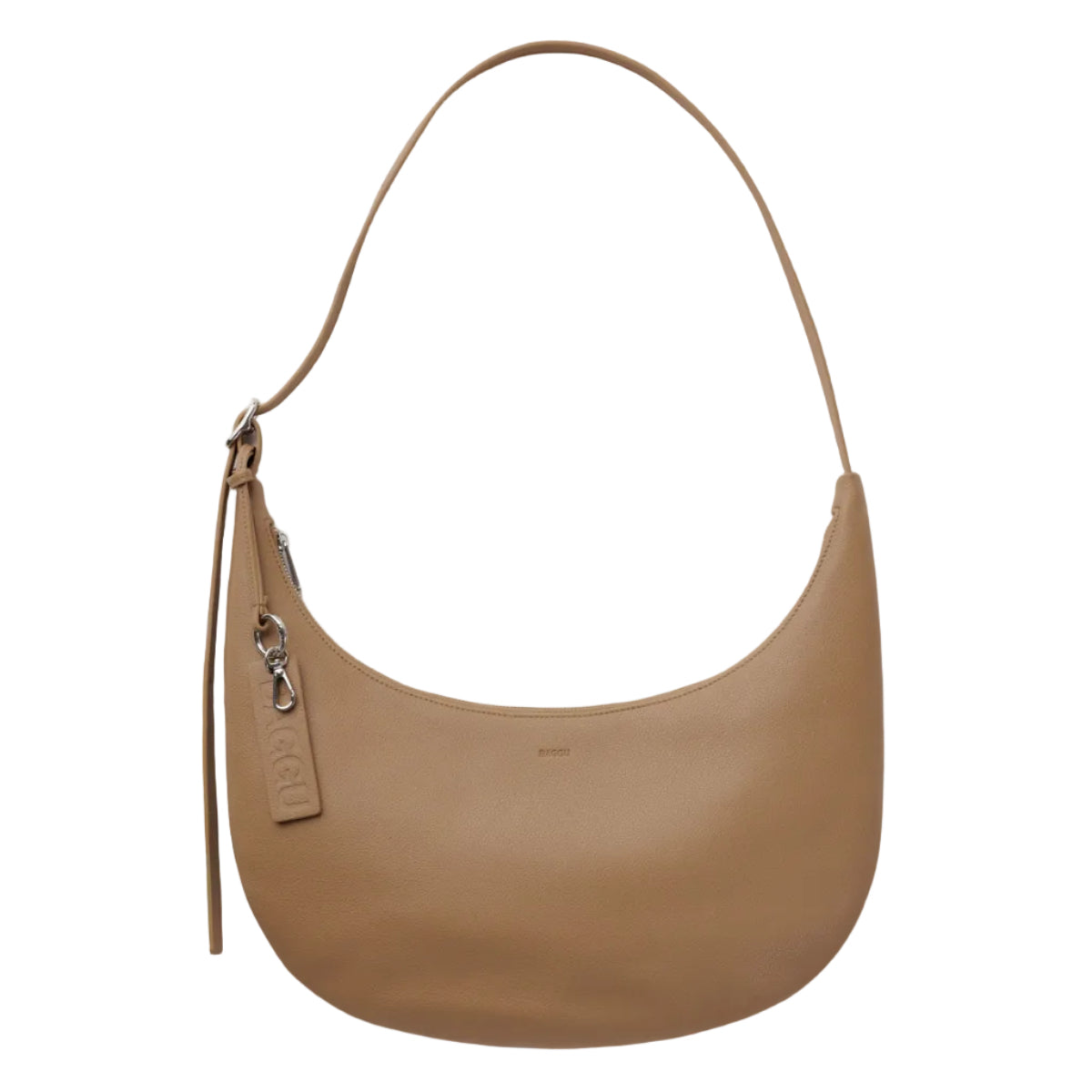 Medium Recycled Leather Flat Crescent - Baggu