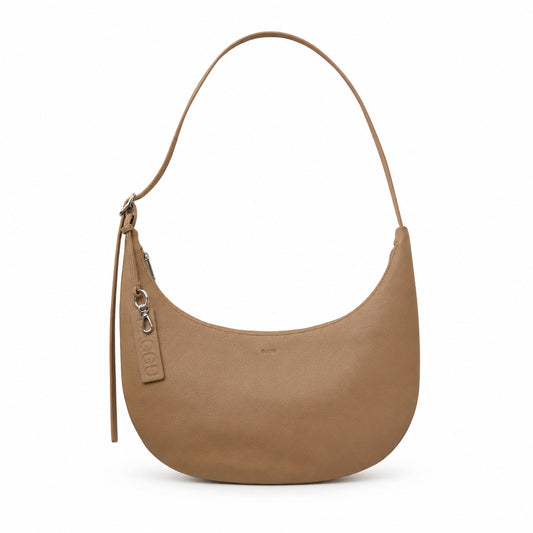 Medium Recycled Leather Flat Crescent - Baggu