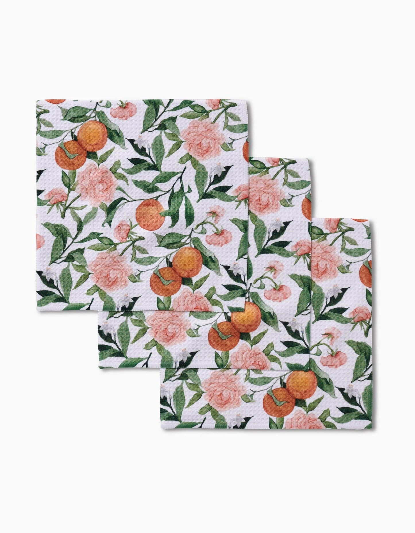 Peony For Your Thoughts Dishcloth Set - Geometry