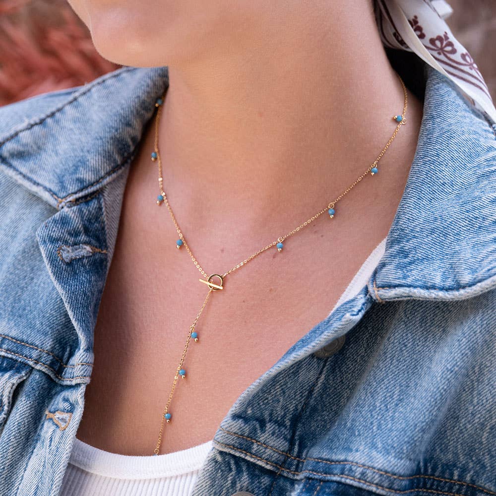 Beaded Lariat Necklace - Amano Studio