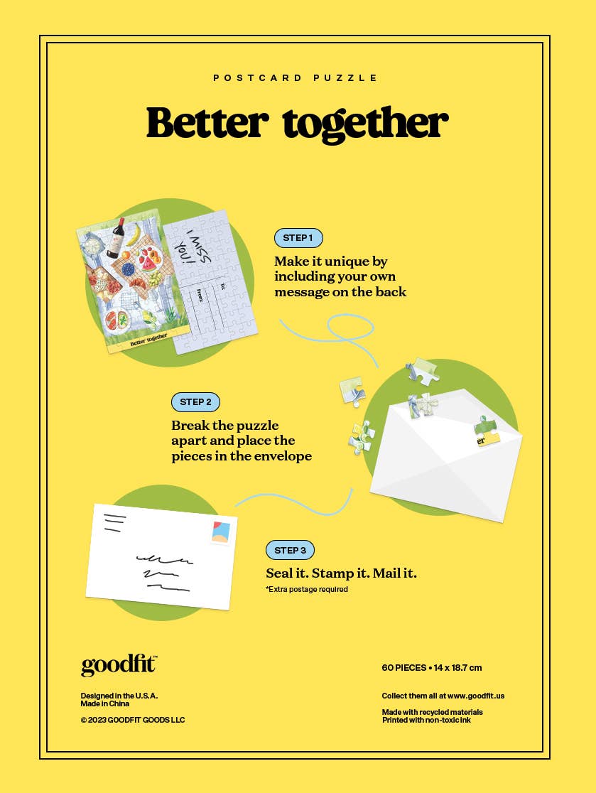 Postcard Puzzle - Better Together - Goodfit Puzzles