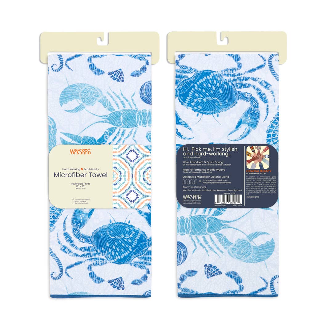 Coastal Bounty Microfiber Kitchen Dish Towel