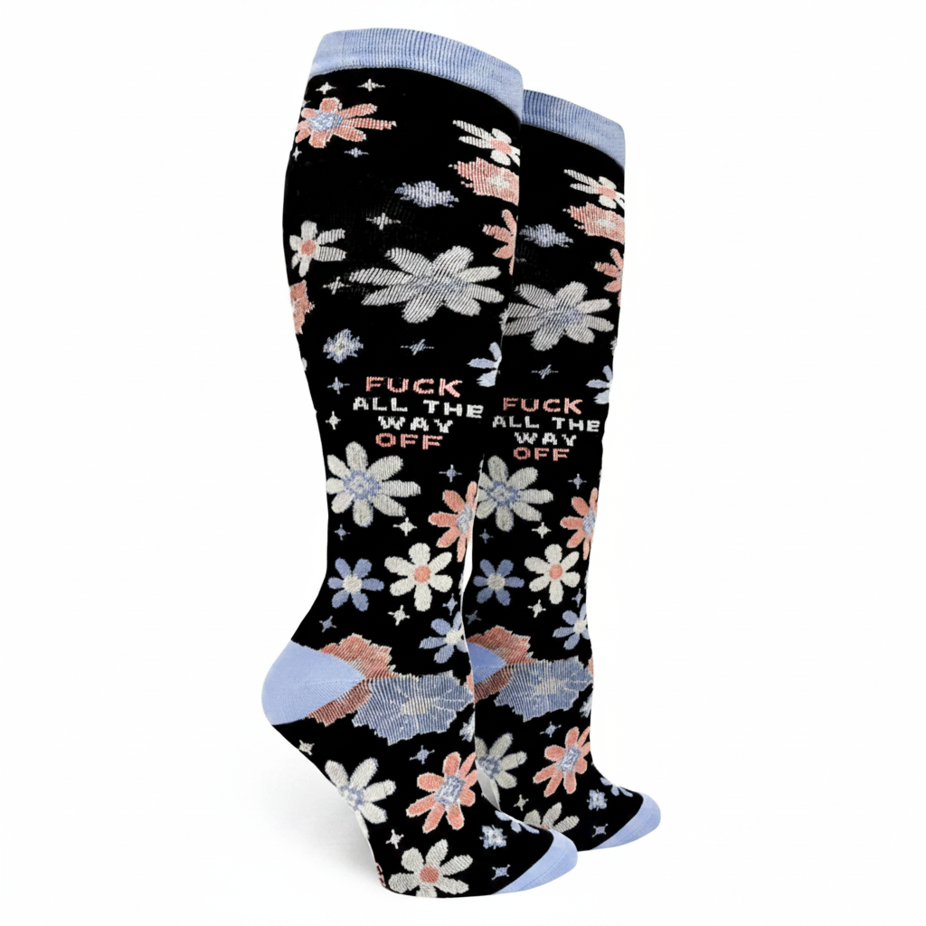 Fuck All The Way Off Women’s Compression Socks