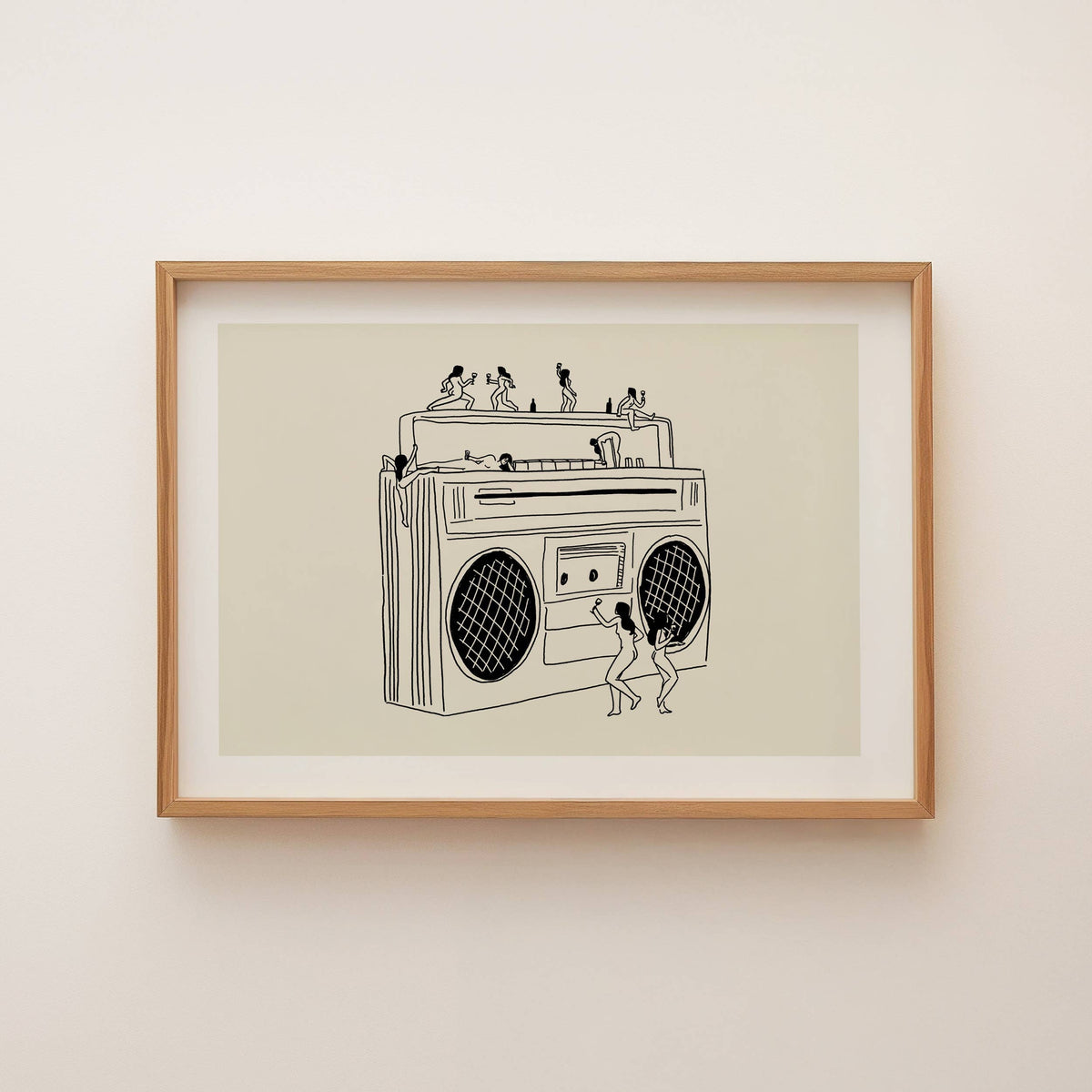 “Boom Box” Art Print - Tumbleweed Design Studios