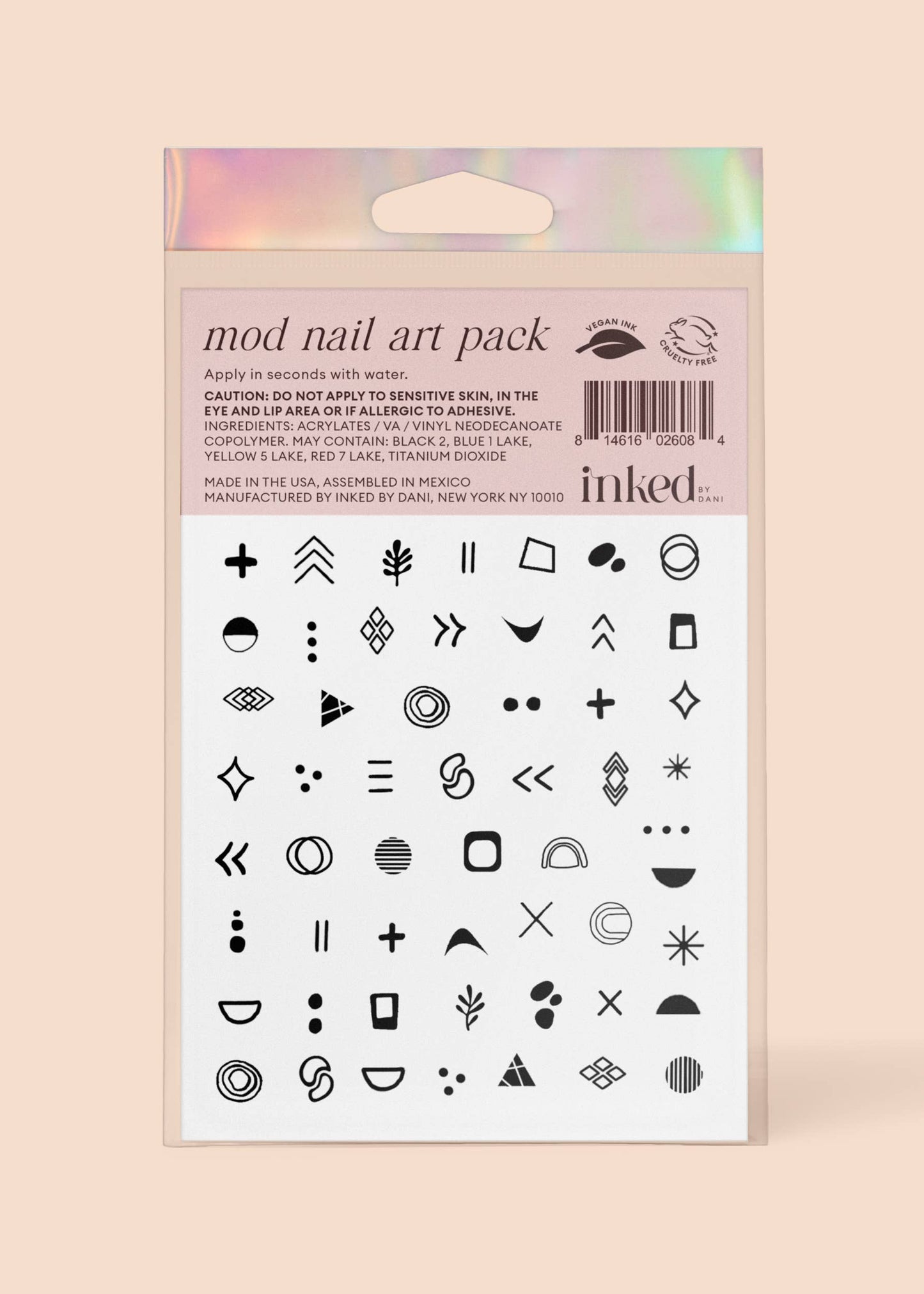 INKED by Dani - Mod Nail Art Temporary Tattoo Pack