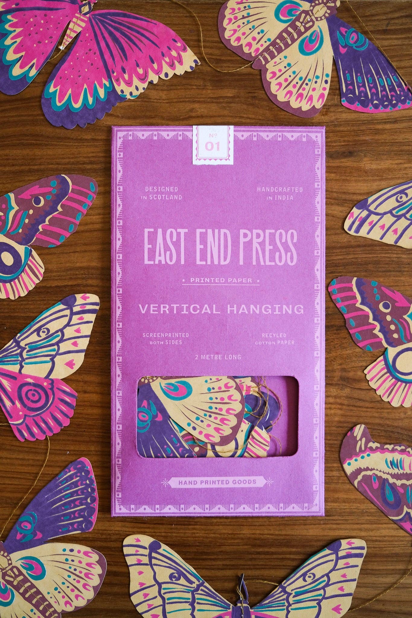 East End Press - Butterfly Vertical Wall Hanging