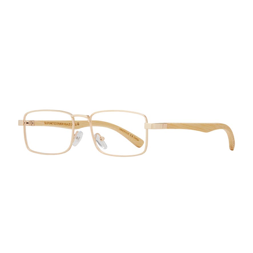 Harris Blue Light Readers - Gold - Blue Planet Eco-Eyewear