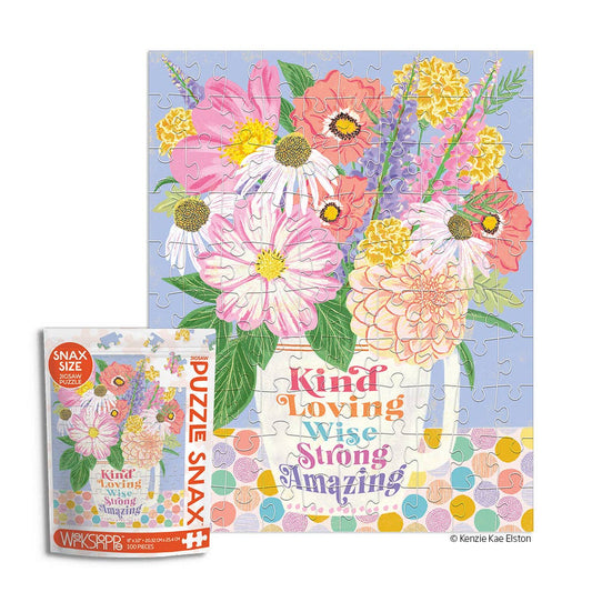Kind Loving Strong 100 Piece Puzzle Snax