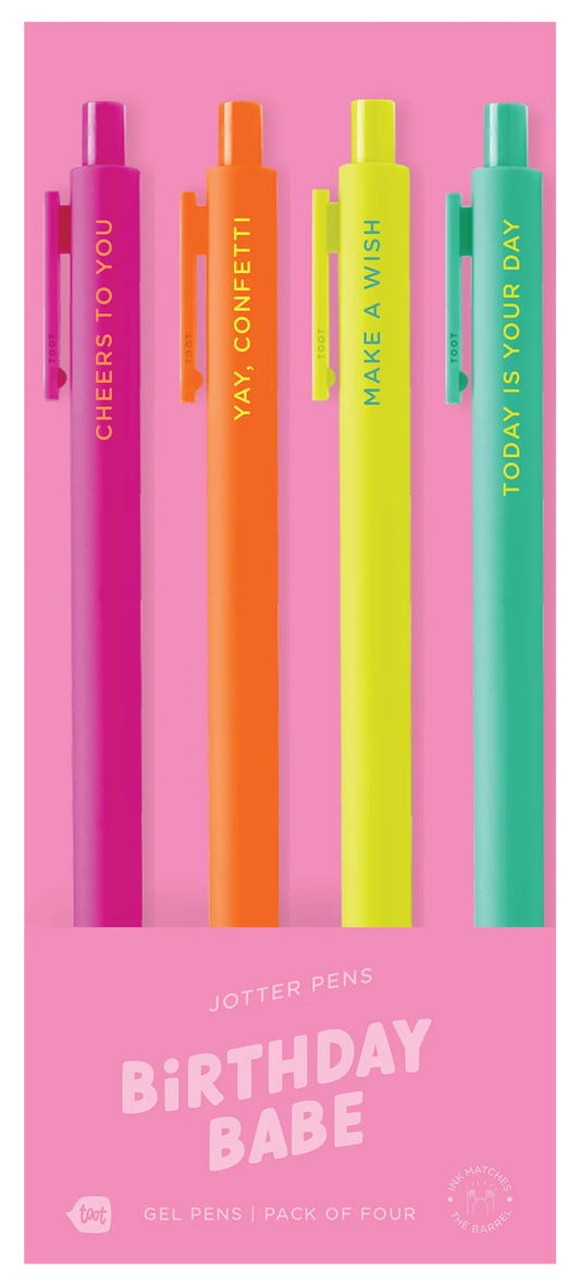 Birthday Babe - 4-Pack Jotter Set