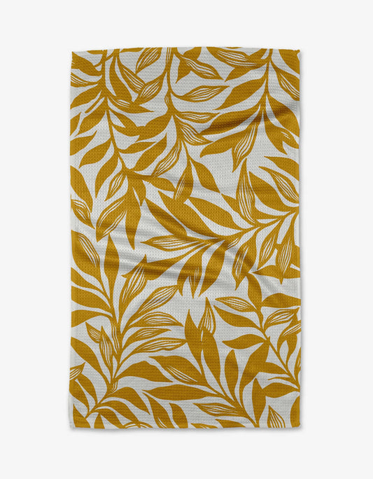 Saffron Tea Towel - Geometry