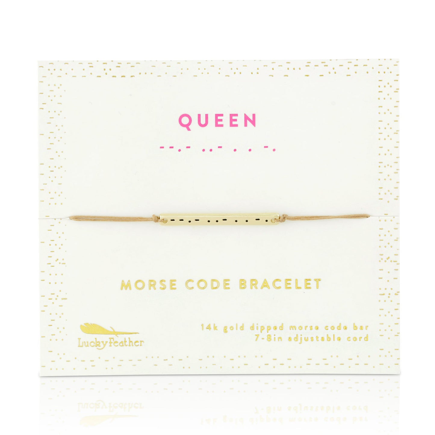 Morse Code Bar Bracelet - Queen