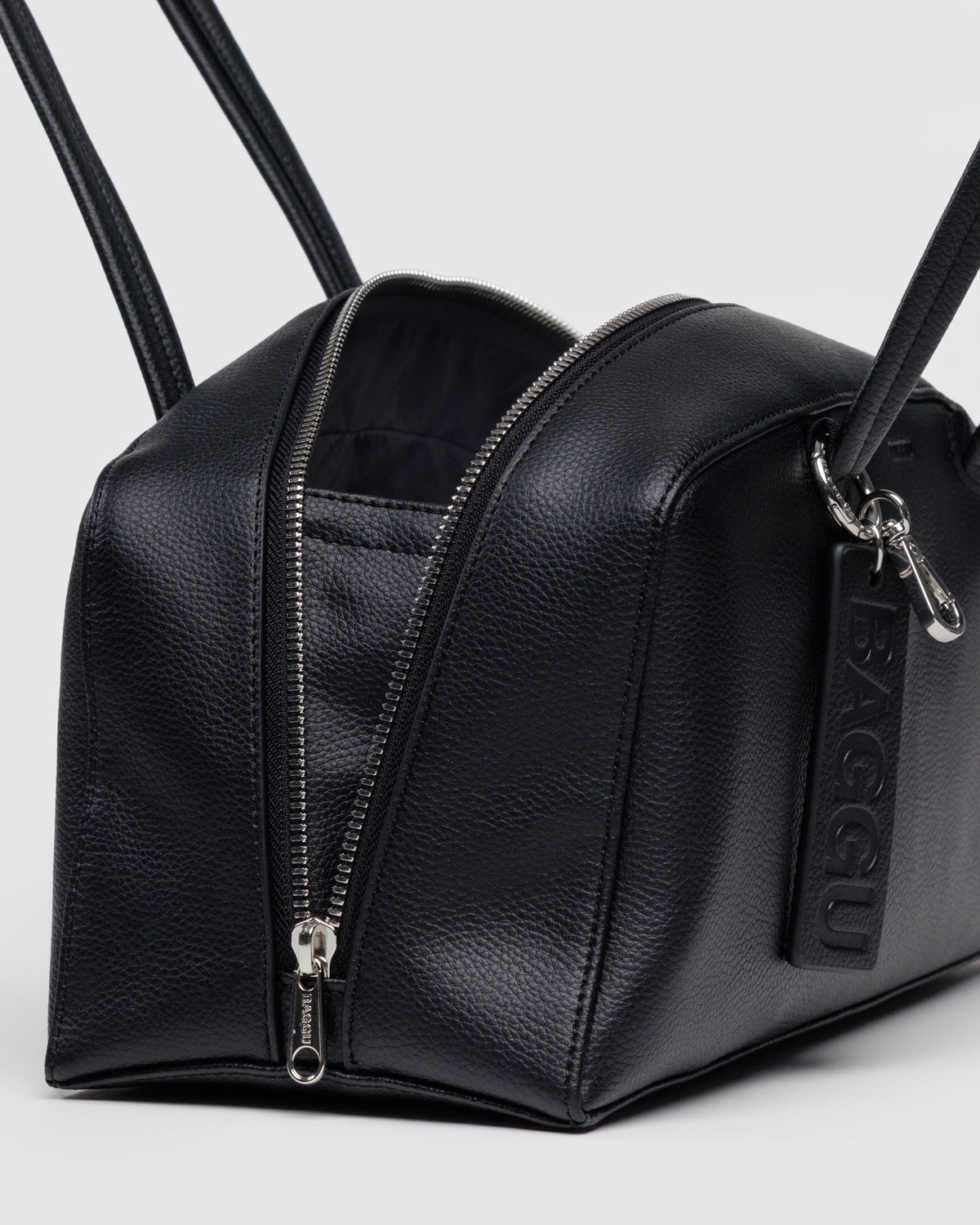 Recycled Leather Bowler Bag - Baggu