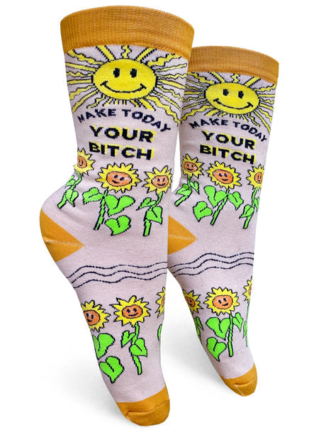 Make Today Your Bitch Women’s Crew Socks