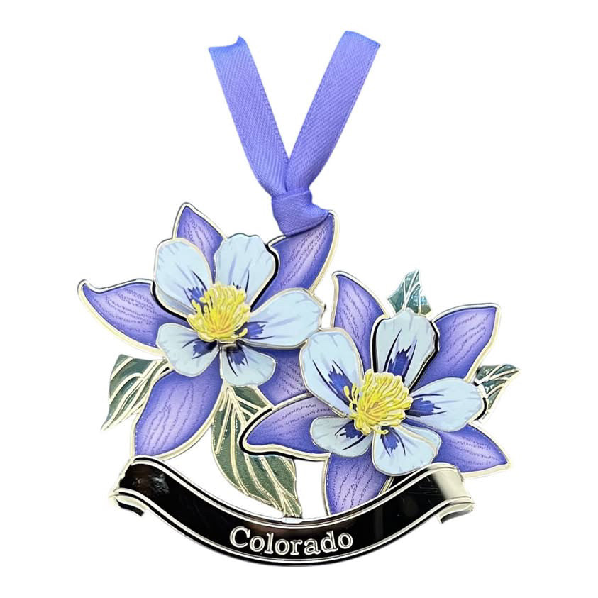 Colorado Columbines Ornament