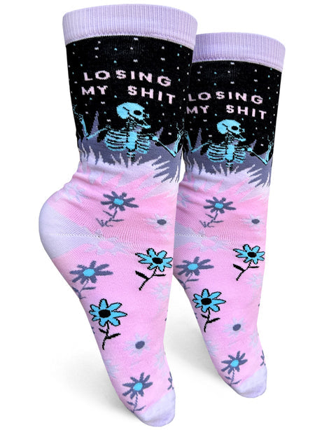 Losing My Shit Women’s Crew Socks