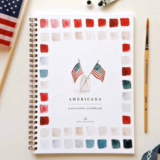 Americana Watercolor Workbook - emily lex studio