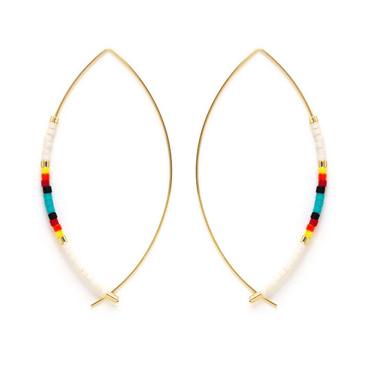Japanese Marquise Threader Earrings