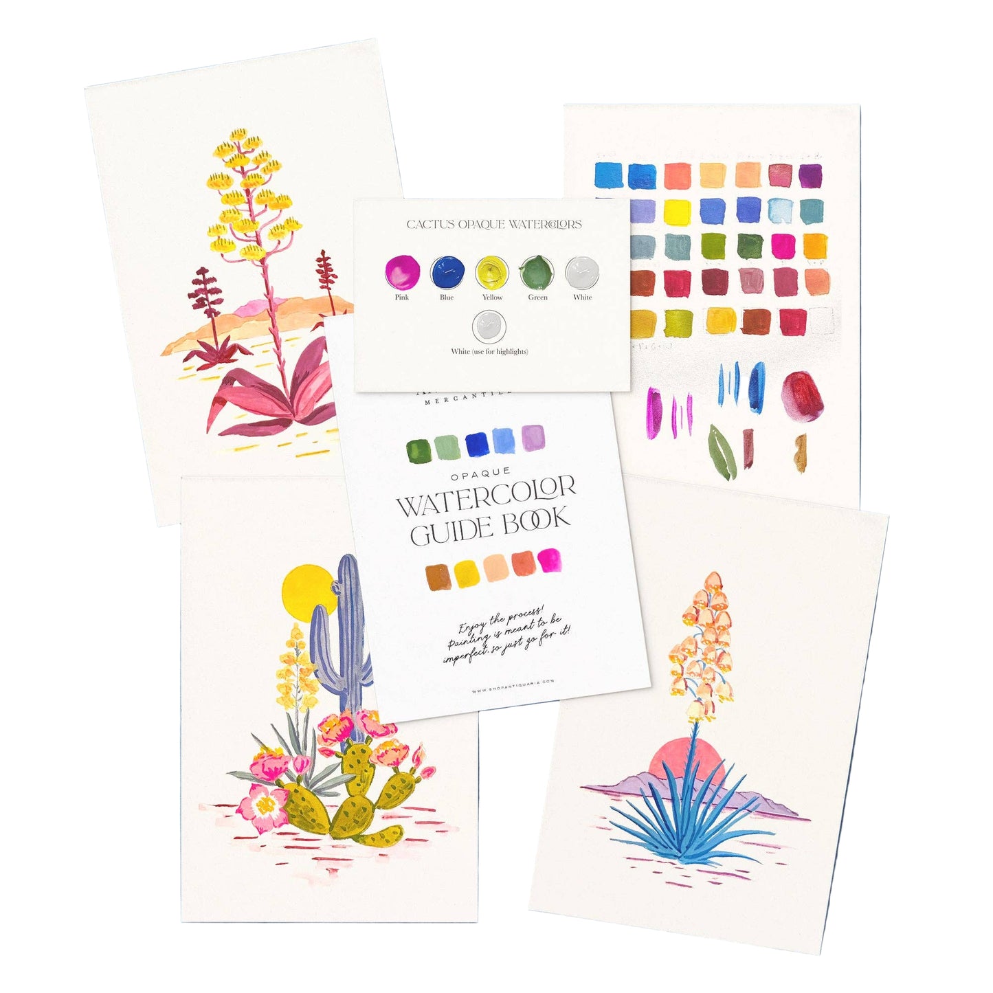 Antiquaria Watercolor Painting Kit: Cactus
