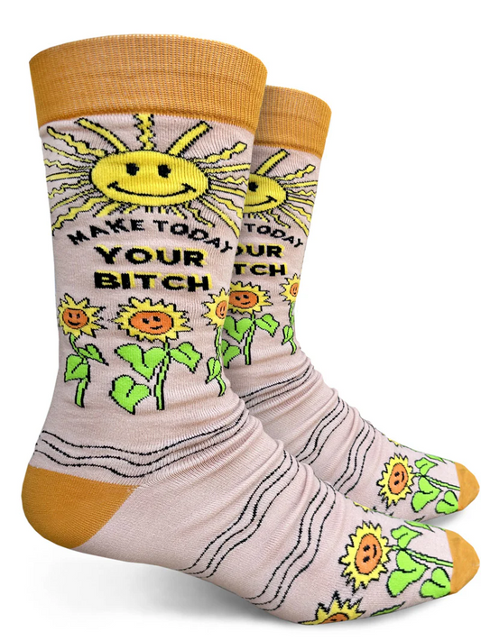 Make Today Your Bitch Men’s Crew Socks