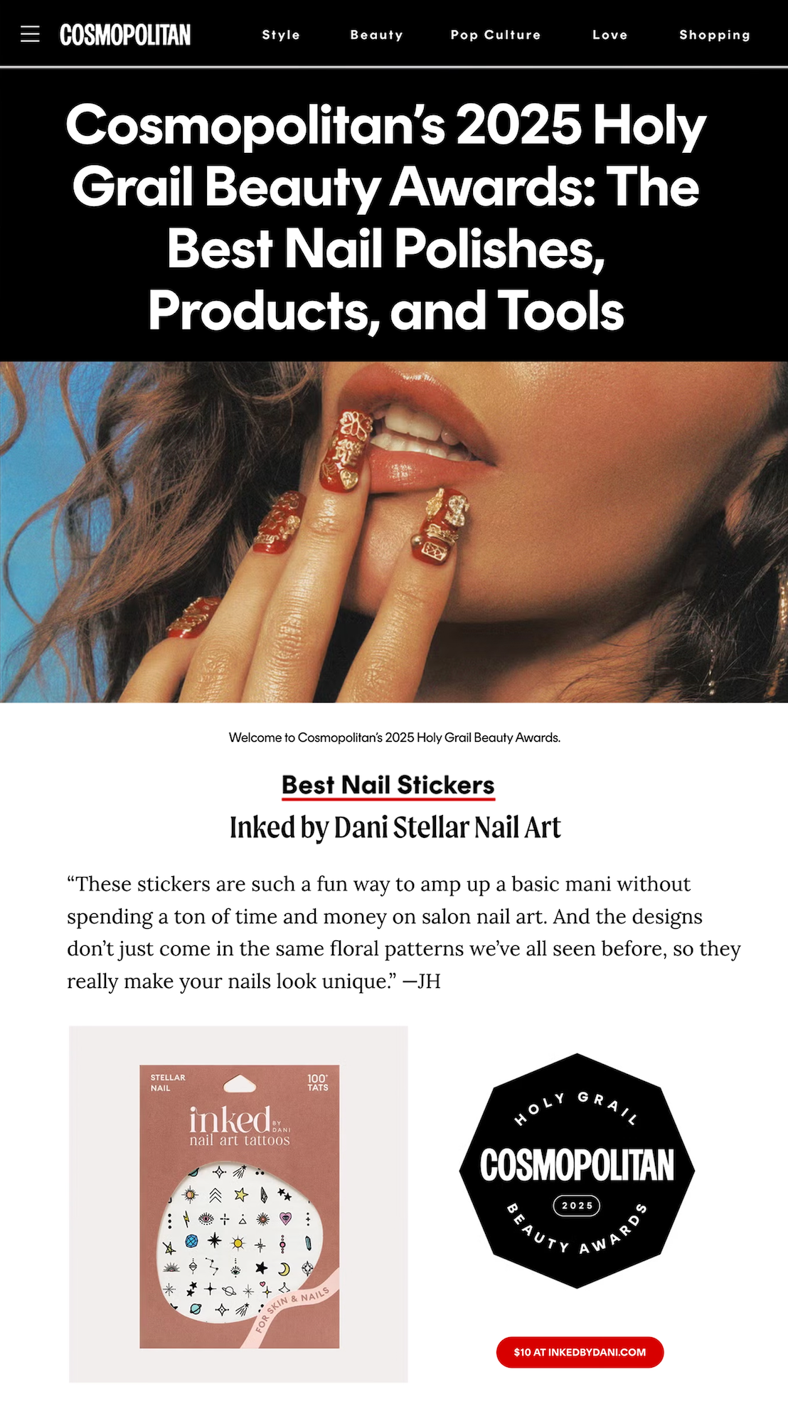 INKED by Dani - Stellar Nail Art Tattoo Pack