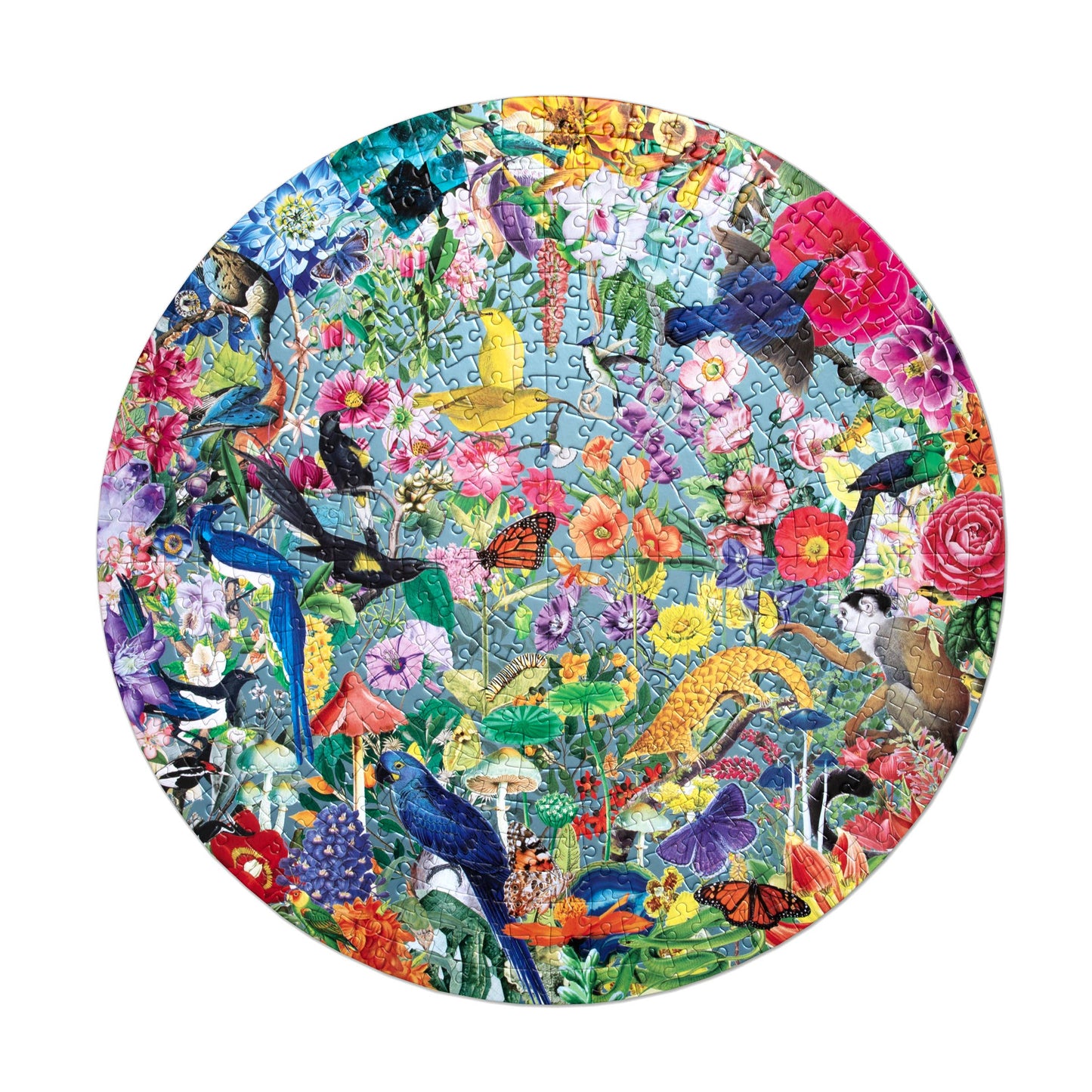 Paradise Garden 500 Piece Round Puzzle