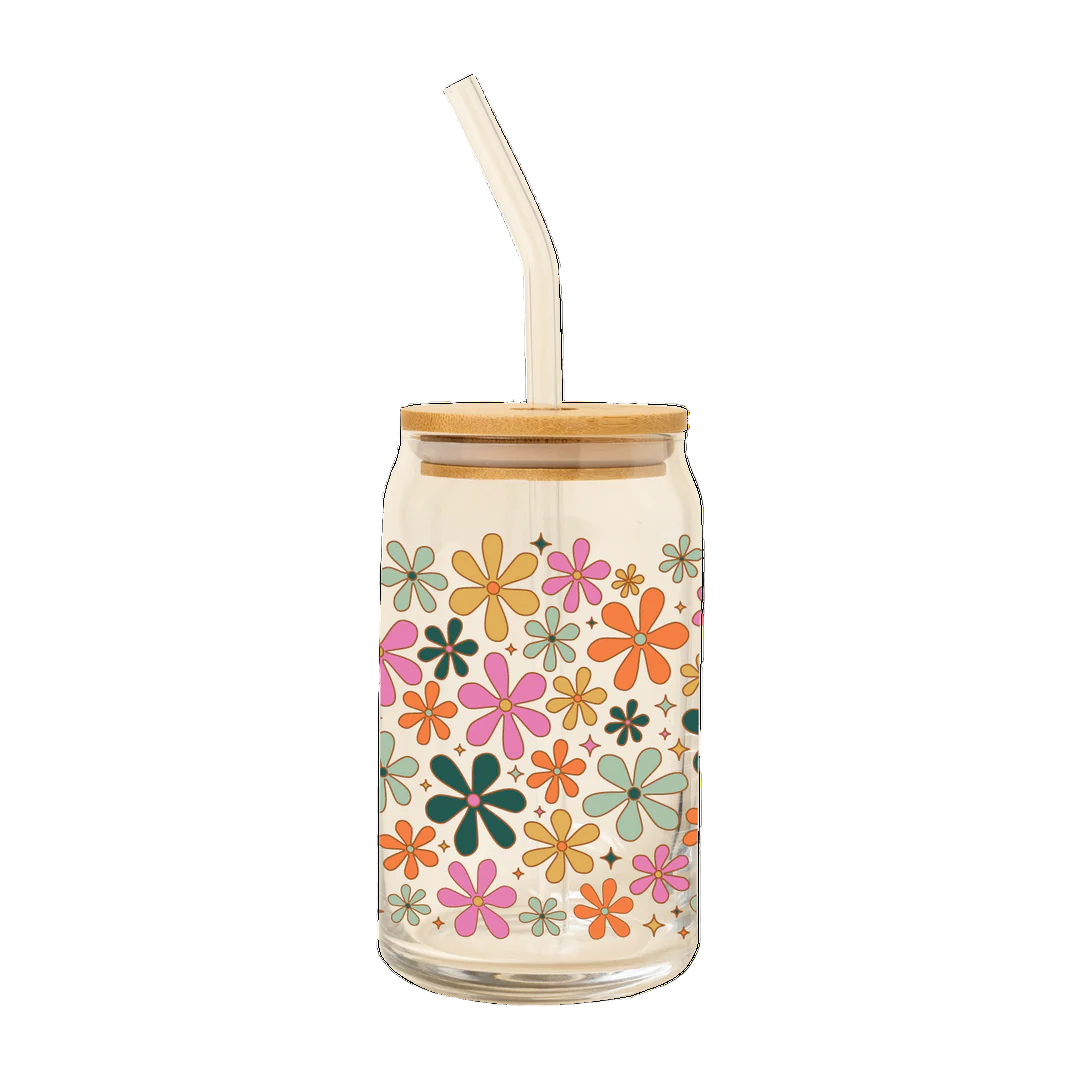 Betty Bloom - Can Glass Tumbler