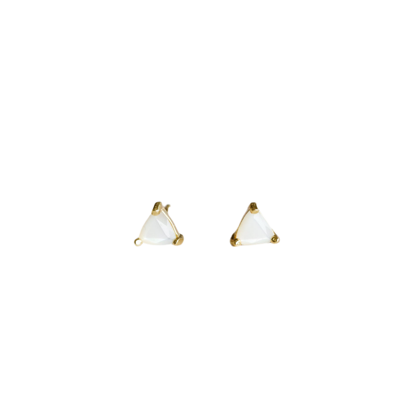 Mini Energy Gem Mother of Pearl Earrings