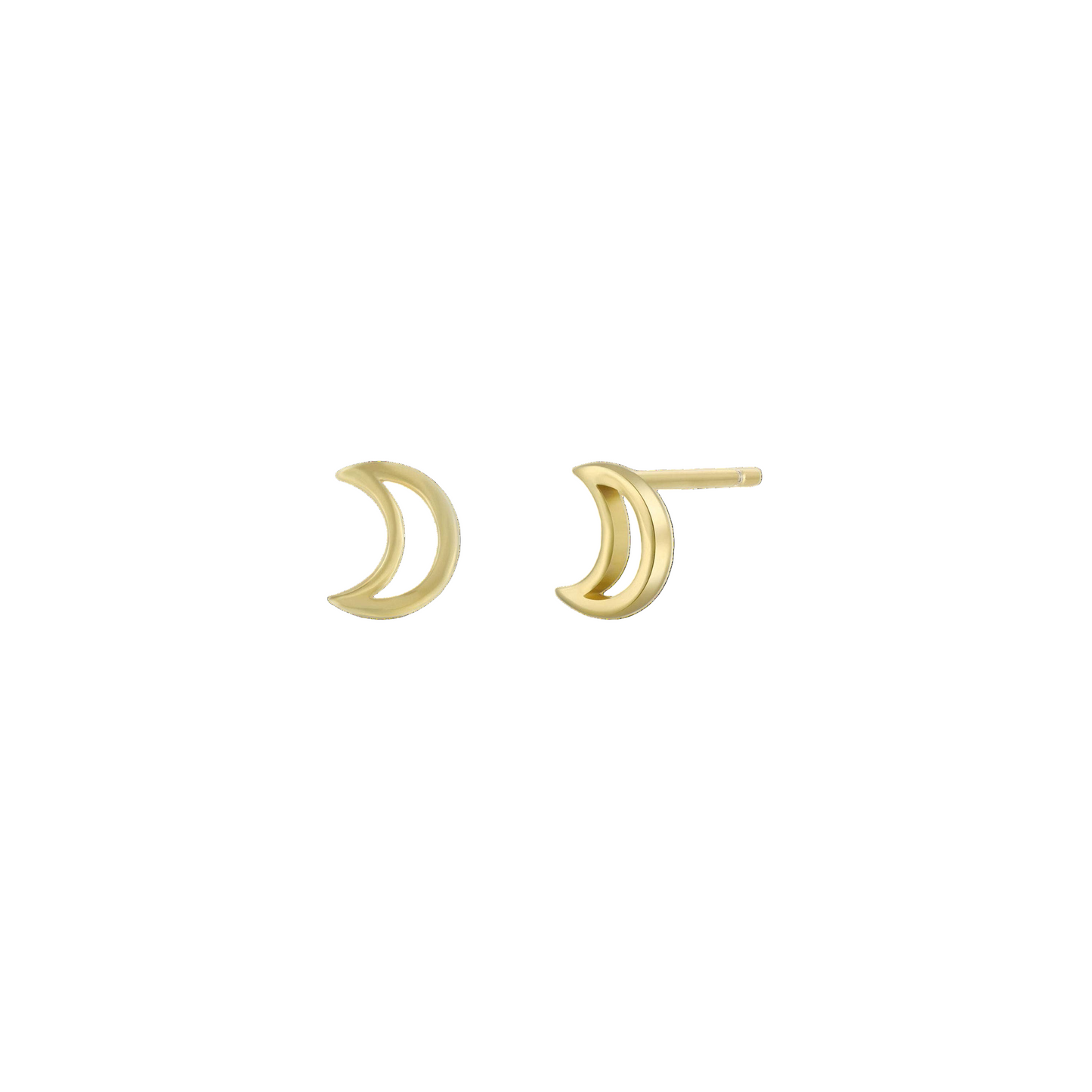 Minimalist - Moon - Gold Earrings - JaxKelly