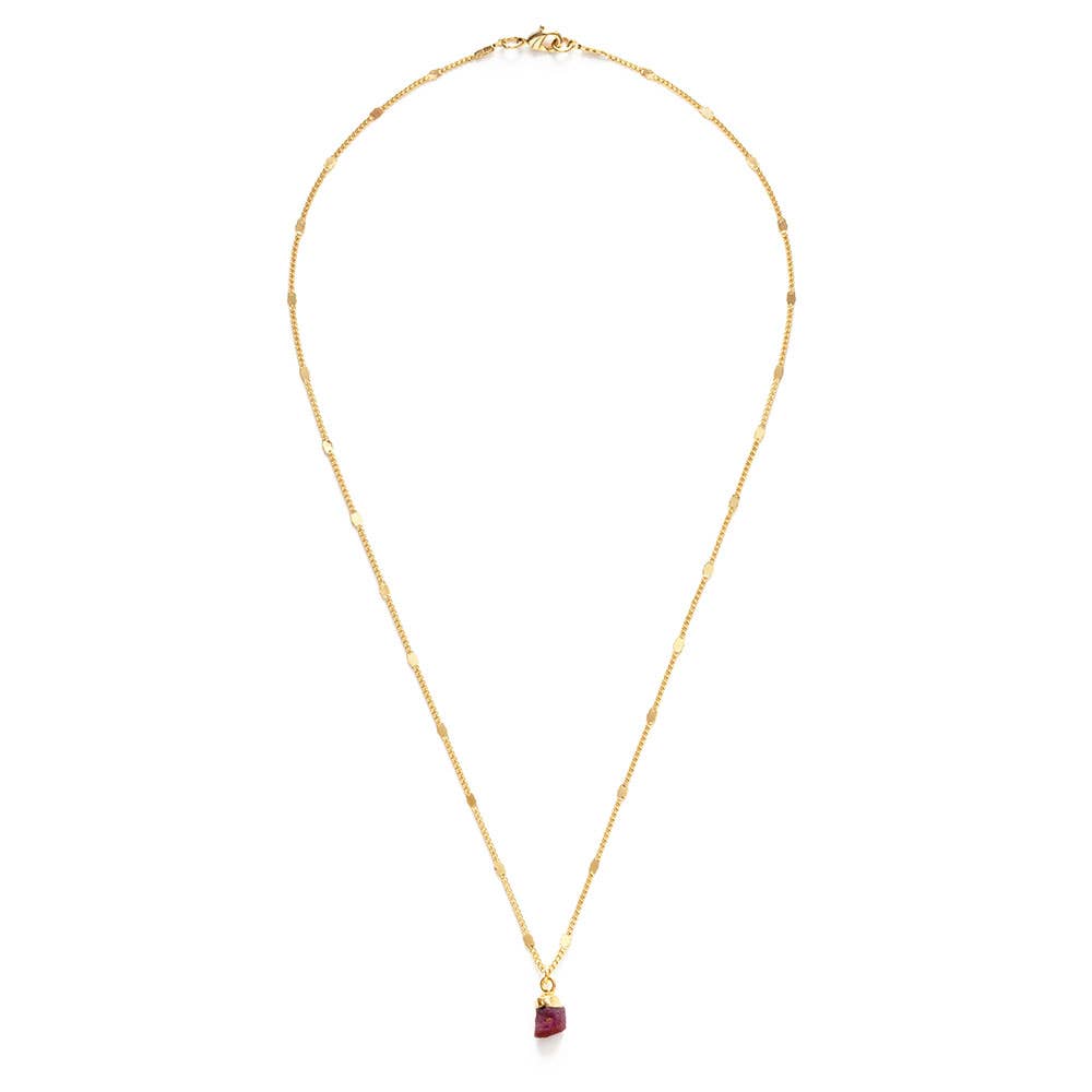 Raw Cut Gemstone Necklaces - Amano Studio