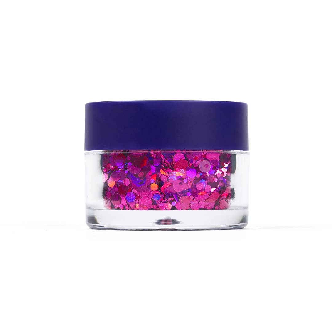 Macro Glitter | Fuschia-Zinnia | ChunkyGlitter | BodyGlitter - Unicorn Snot