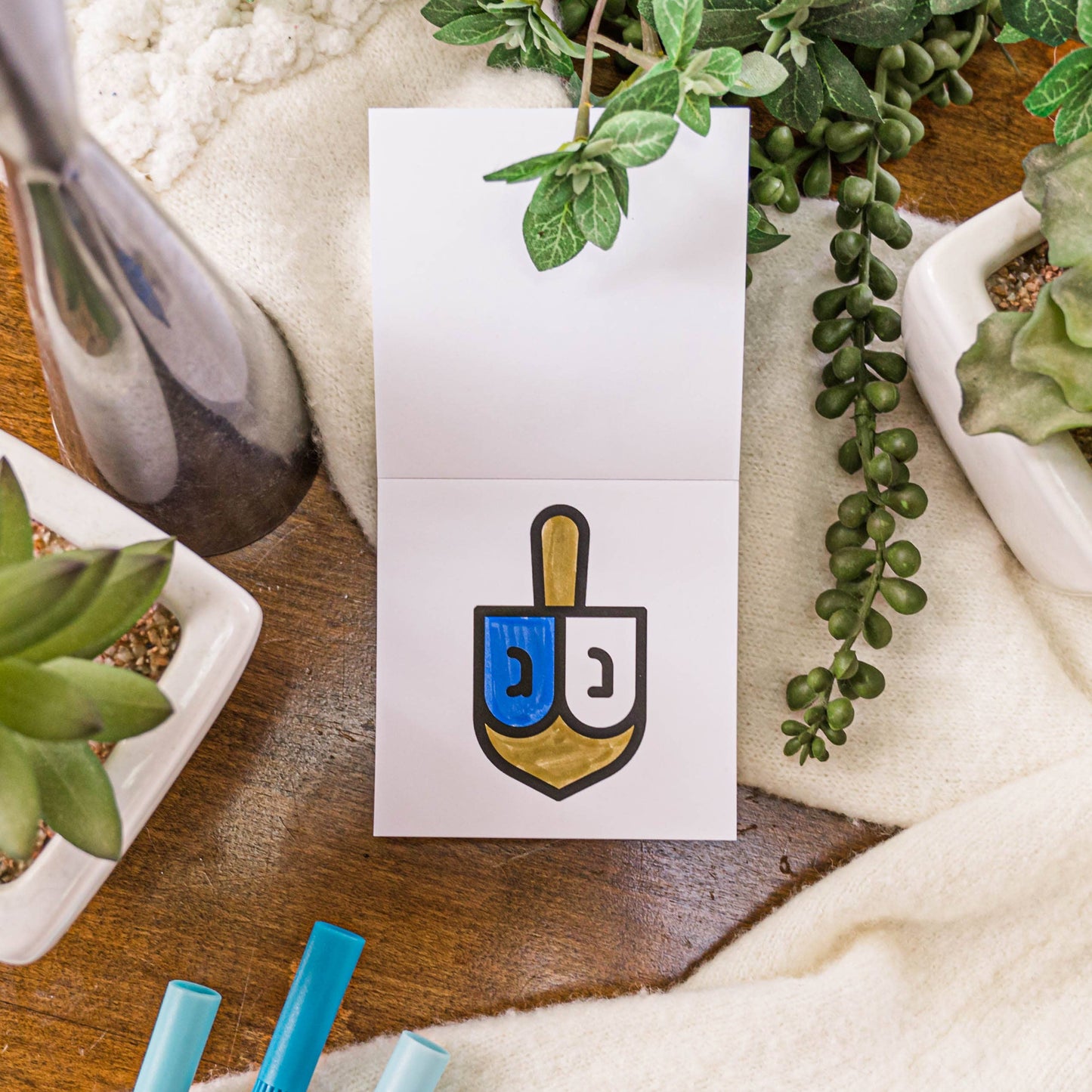 Happy Hanukkah Easy Tear Mini Coloring Book