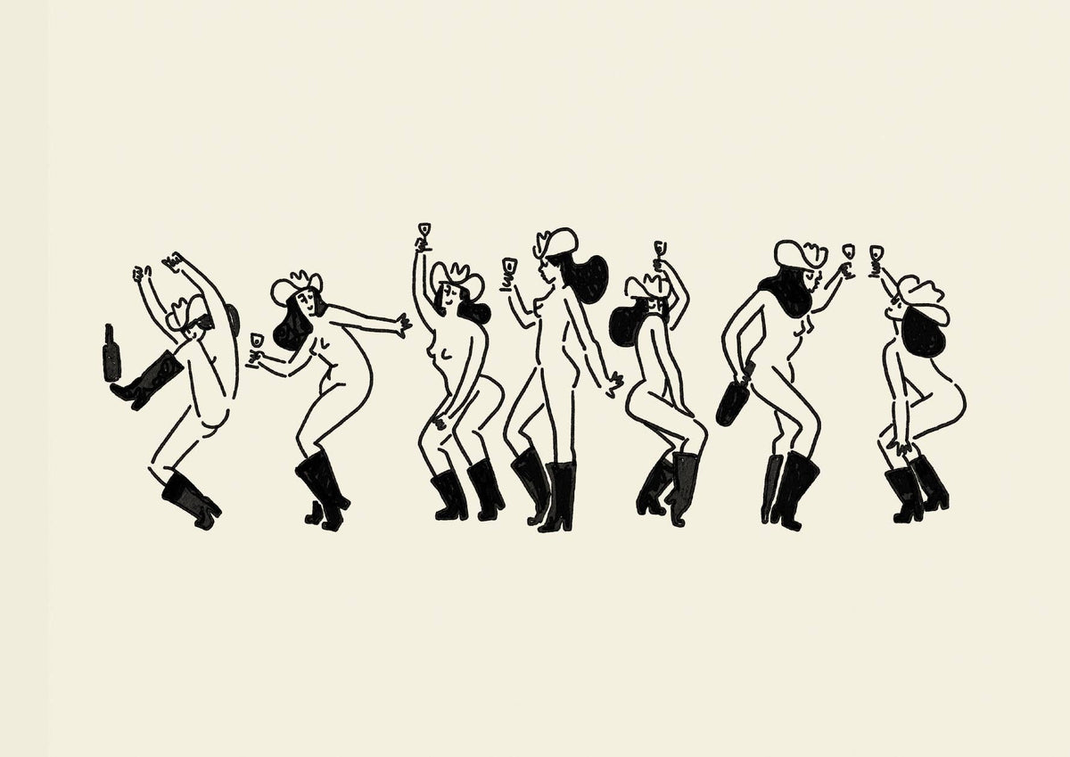 “Cowgirl Social” Art Print - Tumbleweed Design Studios