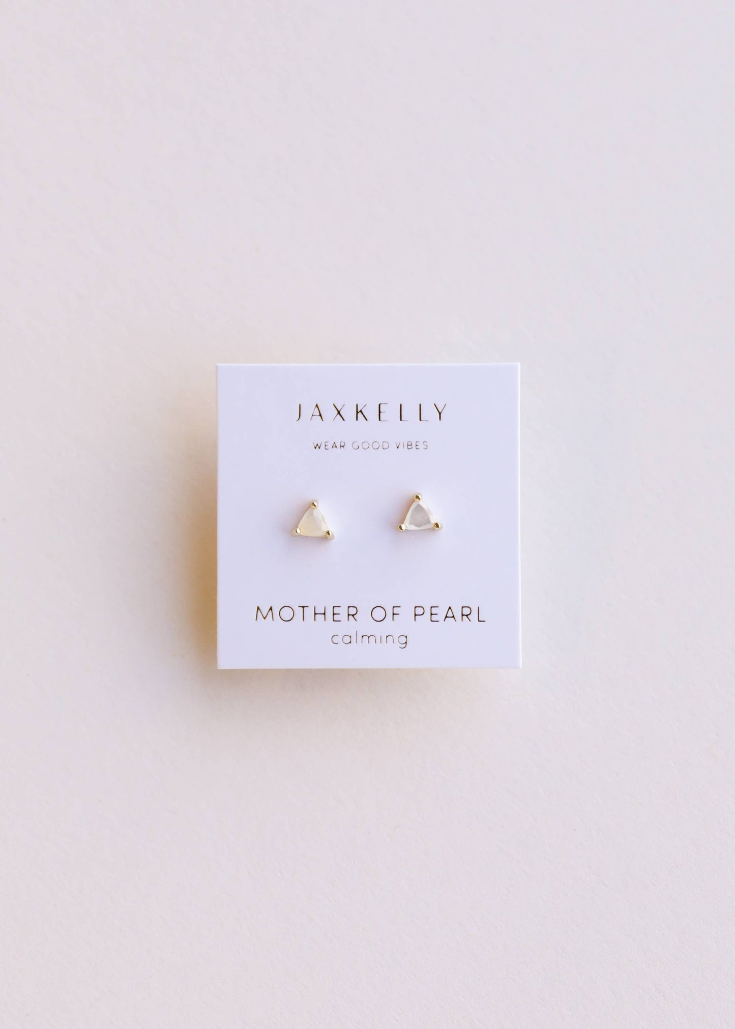 Mini Energy Gem Mother of Pearl Earrings