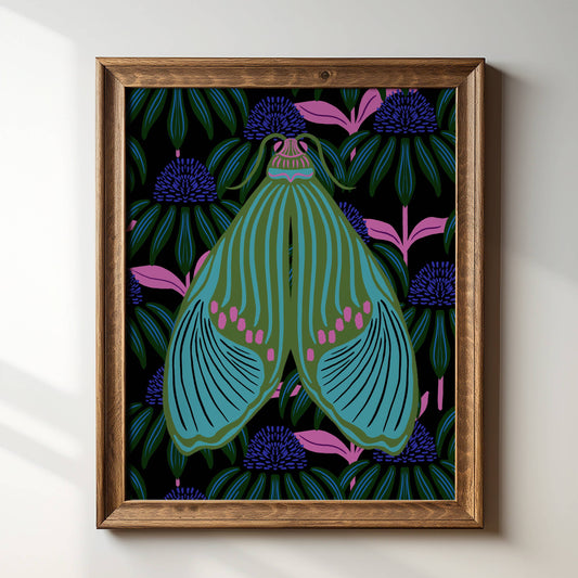 Night Moth 8x10 Giclée Art Print - Tara Reed