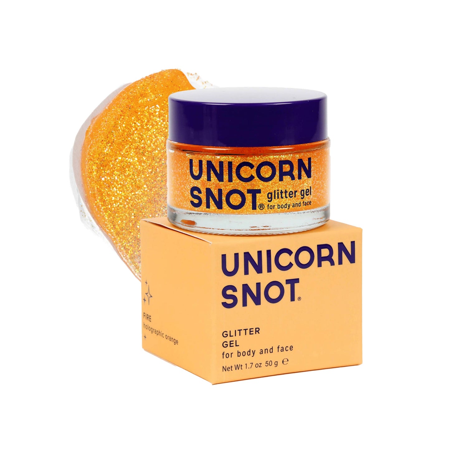 Original Glitter Gel | Fire-Orange | Body Glitter - Unicorn Snot