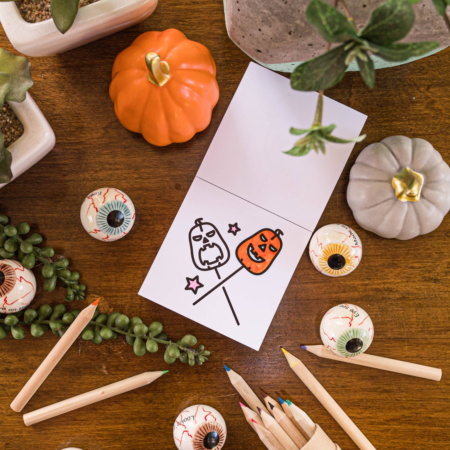 Halloween Spooky-theme Mini Coloring Book