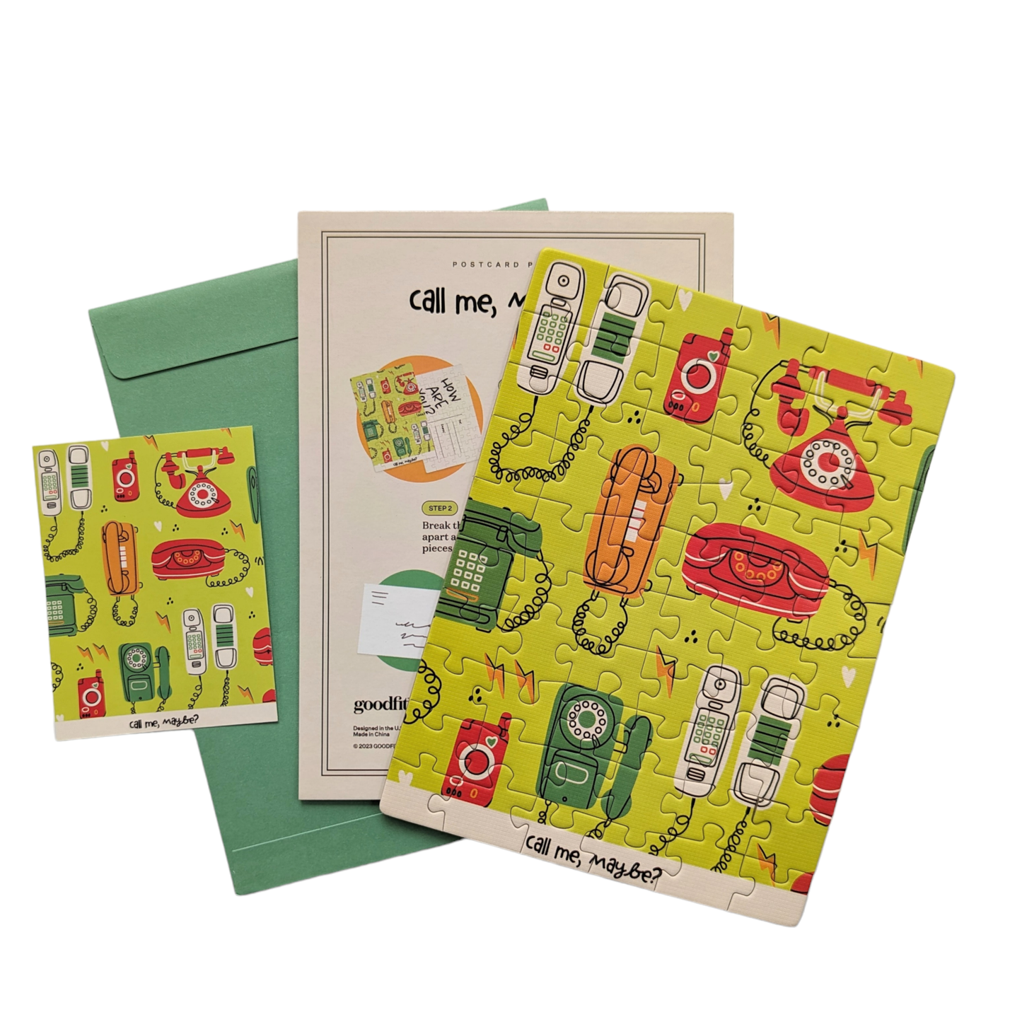 Postcard Puzzle - Call Me Maybe? - Goodfit Puzzles