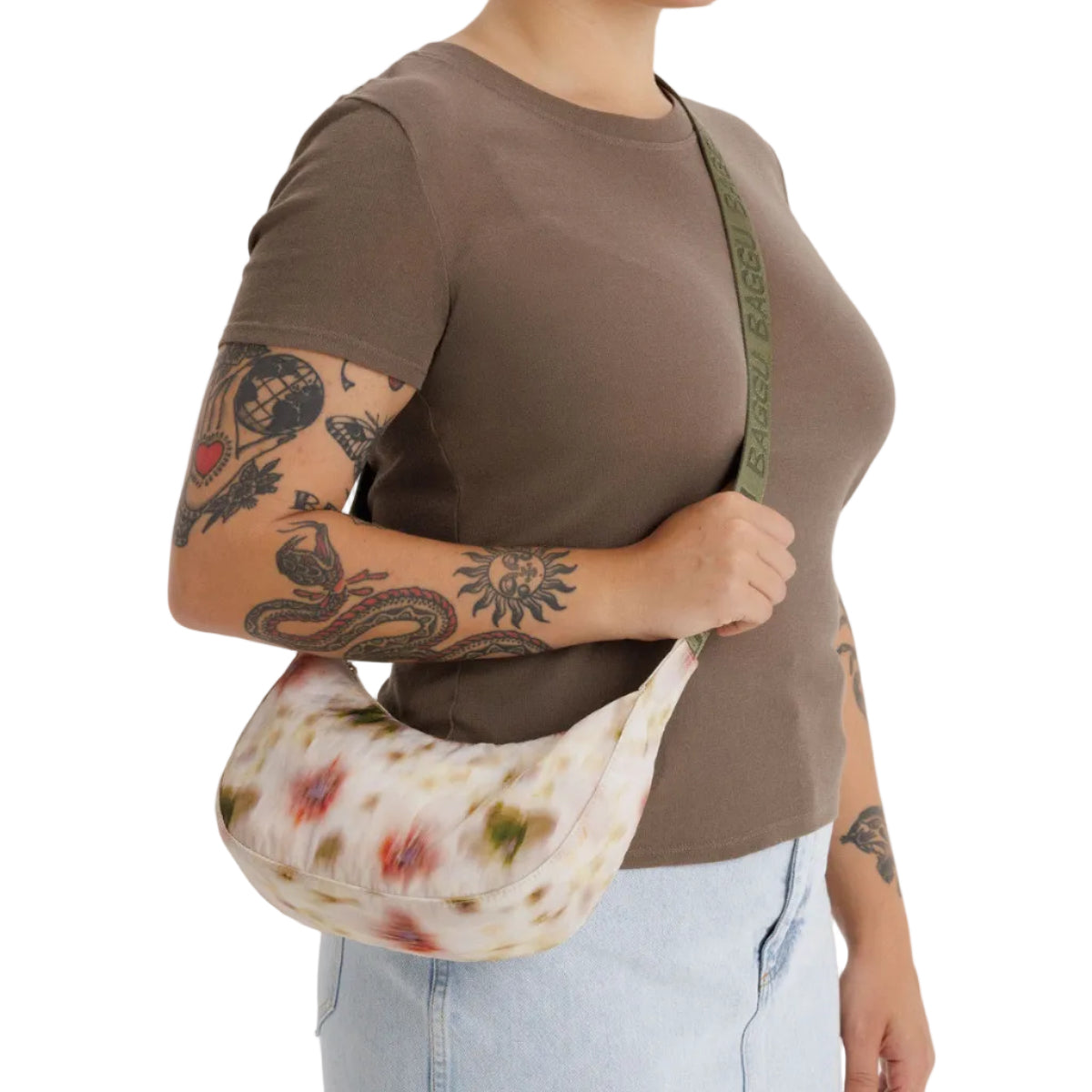 Small Nylon Crescent Bag - Baggu