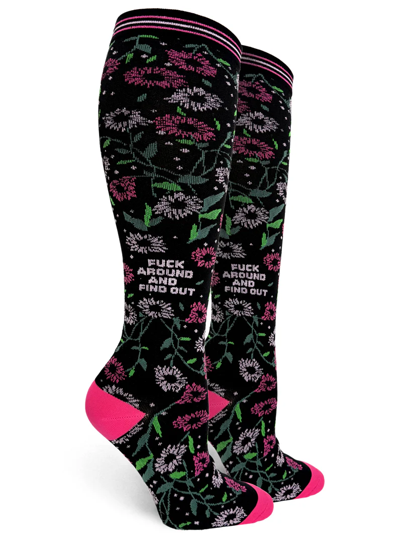 Fuck Around And Find Out Women’s Compression Socks