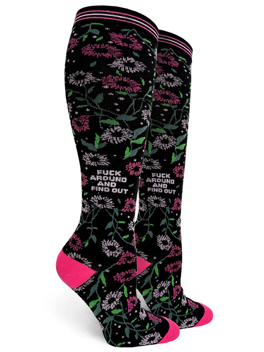 Fuck Around And Find Out Women’s Compression Socks