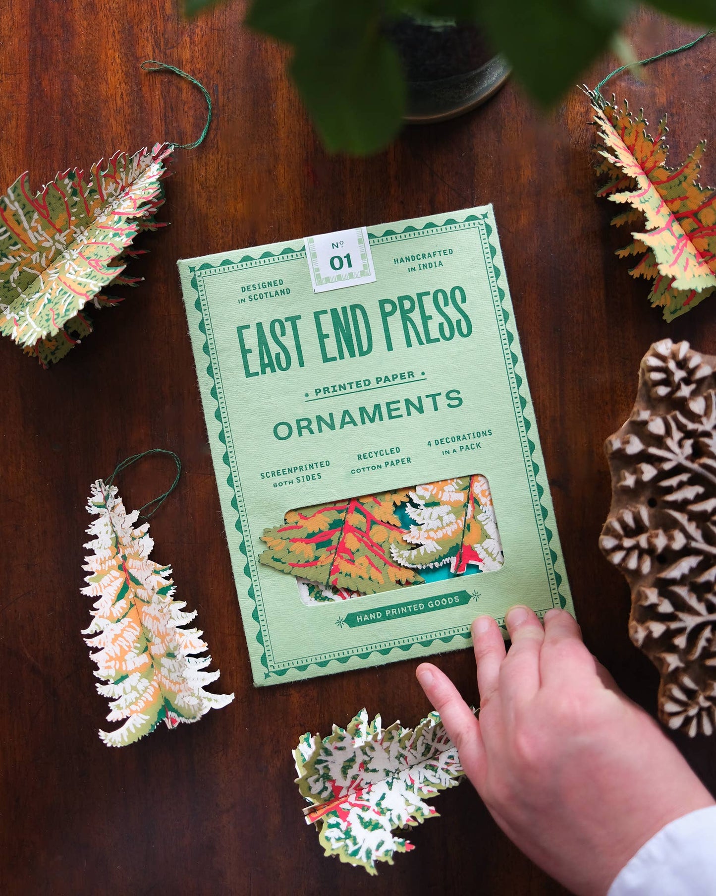 Forest Paper Ornaments - East End Press