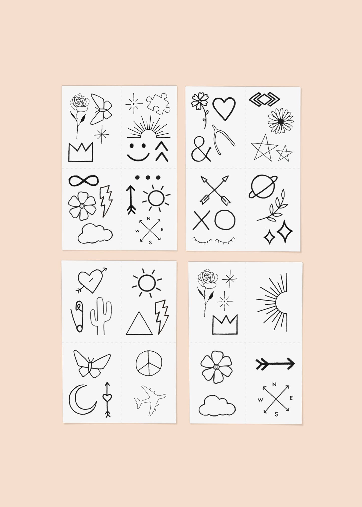 Doodle Temporary Tattoo Pack - INKED by Dani