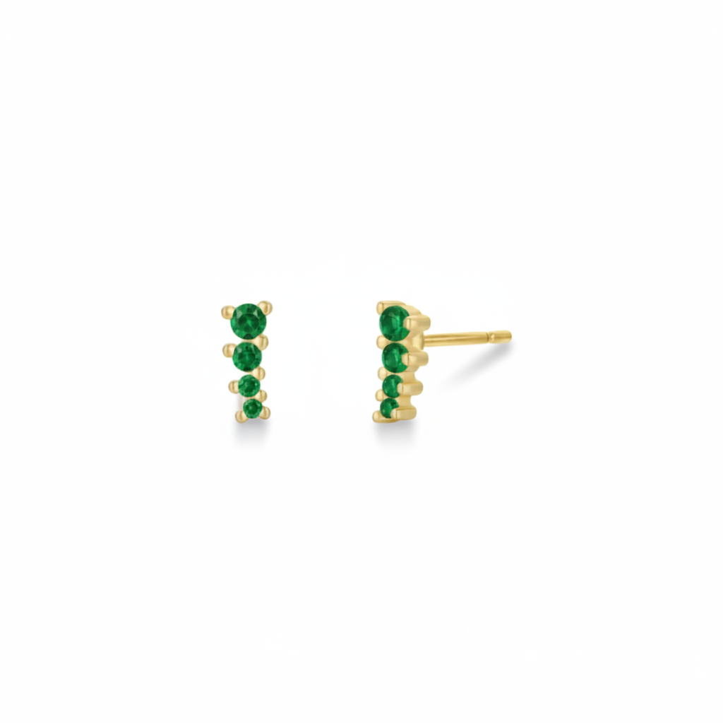 Emerald CZ Mini Crawlers - JaxKelly
