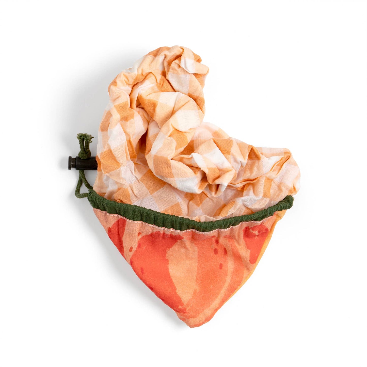 Peach Foldable Market Tote Bag