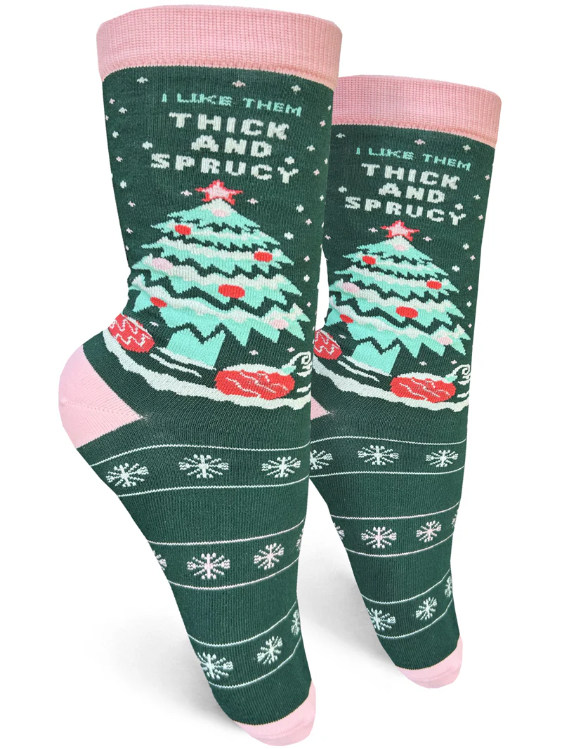 This Bitch Loves Christmas Womens Crew Socks