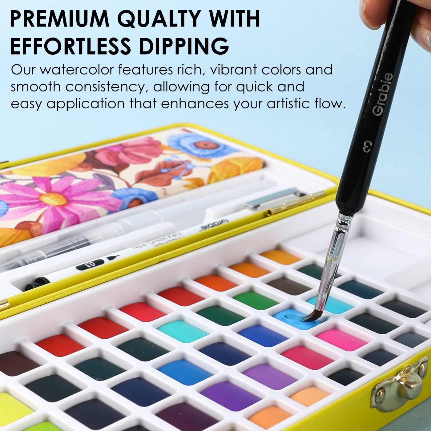 All-In-One Premium Watercolor Set of 50 - Grabie
