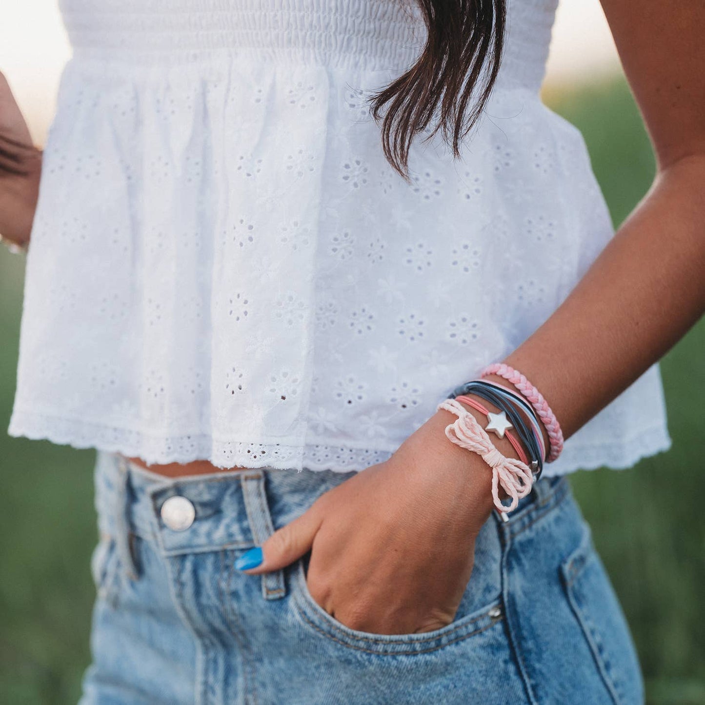 Wish - Hair Tie Bracelet Set