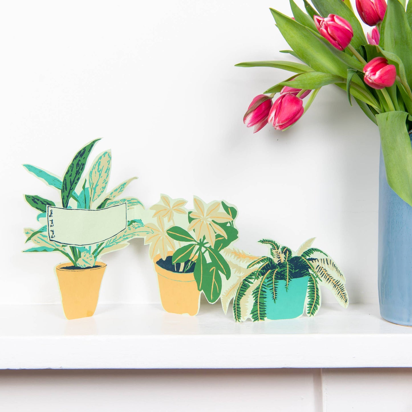 Plant Pot Concertina Greeting Card - East End Press